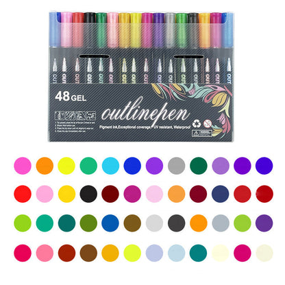 ✨ 50%de réduction 🎁Surligneur à double ligne à succès.