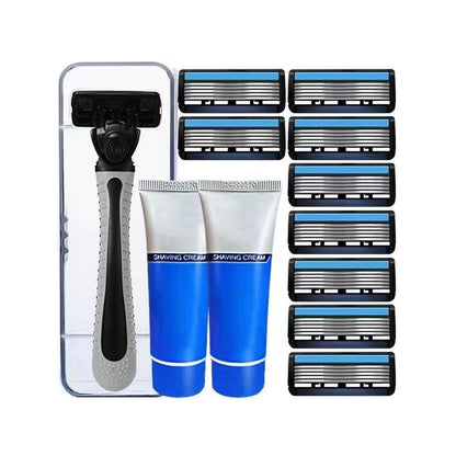 Rasoir à 6 lames avec tête facile à encliqueter