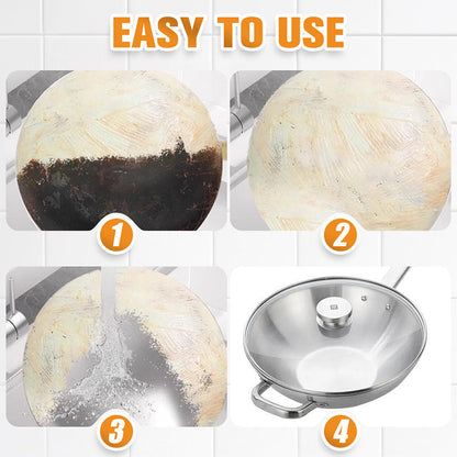🍳 ACHETEZ 2 - RECEVEZ 1 GRATUIT ! 🔥 Pâte Dissolvante Résidus Brûlés - Nettoyage Profond pour Casseroles/Plats sans Rayurer, Élimine Graisse et Carbonisation en 5 Min 🧽✨