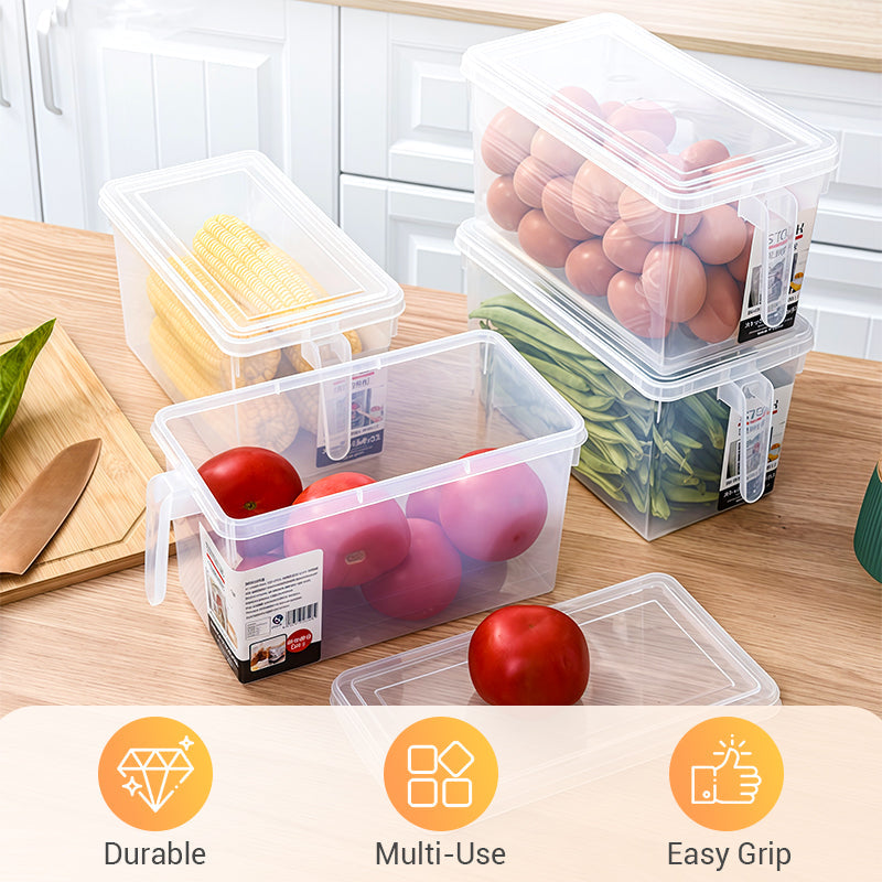 Boîte de conservation alimentaire transparente avec couvercle