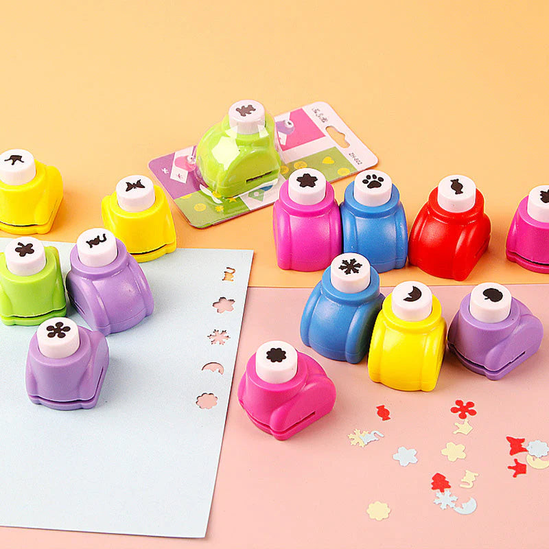 🎨 50% DE RÉDUCTION ! ✨ Kit Créatif de Perforatrices DIY pour Enfants - Crée des Formes Mignonnes🎁📏