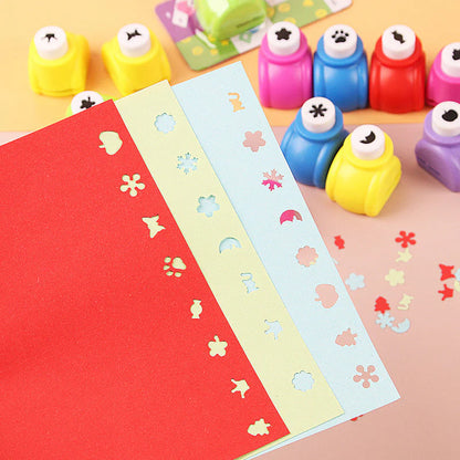 🎨 50% DE RÉDUCTION ! ✨ Kit Créatif de Perforatrices DIY pour Enfants - Crée des Formes Mignonnes🎁📏