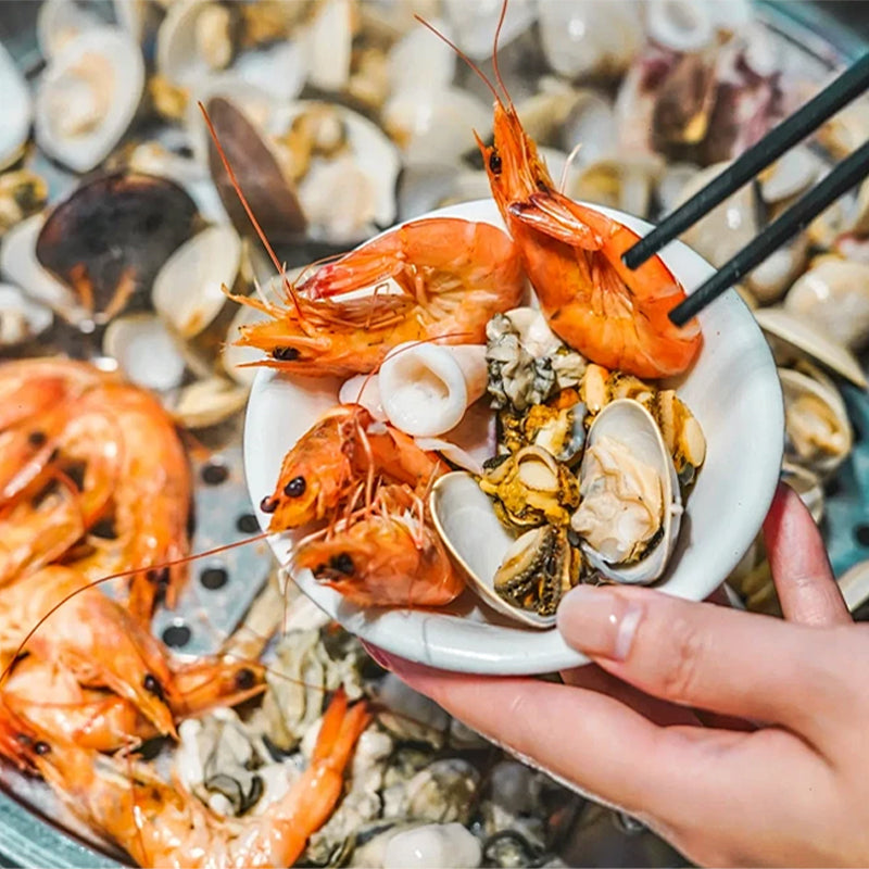 Support de cuisson vapeur en acier inoxydable argenté avec pied