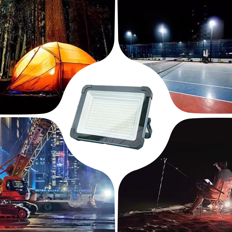 Projecteur LED portable et multifonctionnel à énergie solaire