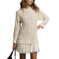💗DERNIER JOUR -50 % DE RÉDUCTION💗💃Mini-robe en maille torsadée pour femmes