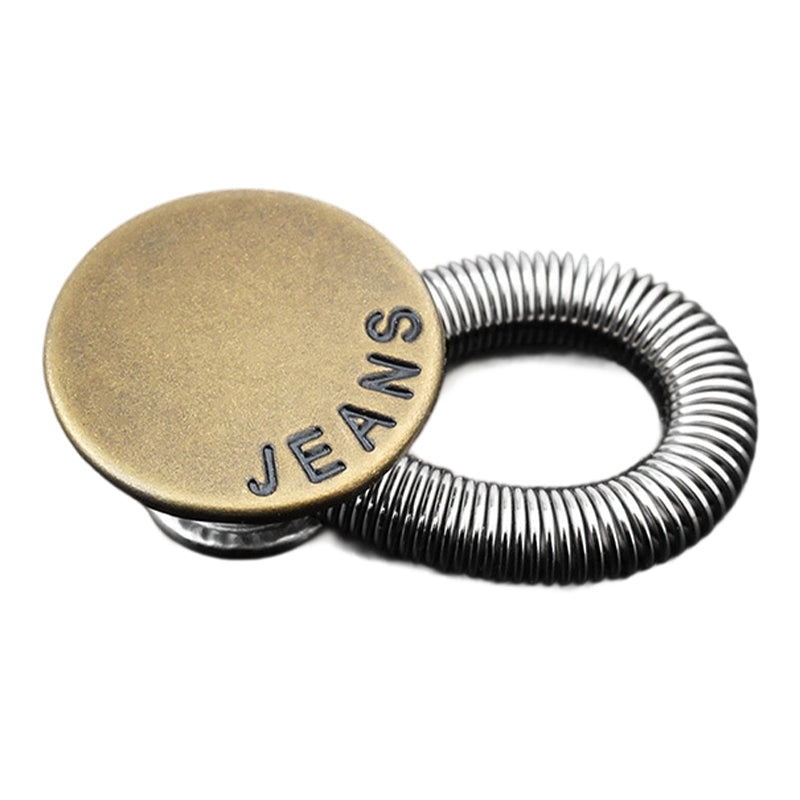 🔝 Bouton d'extension de taille à ressort métallique pour jeans 🔩👖