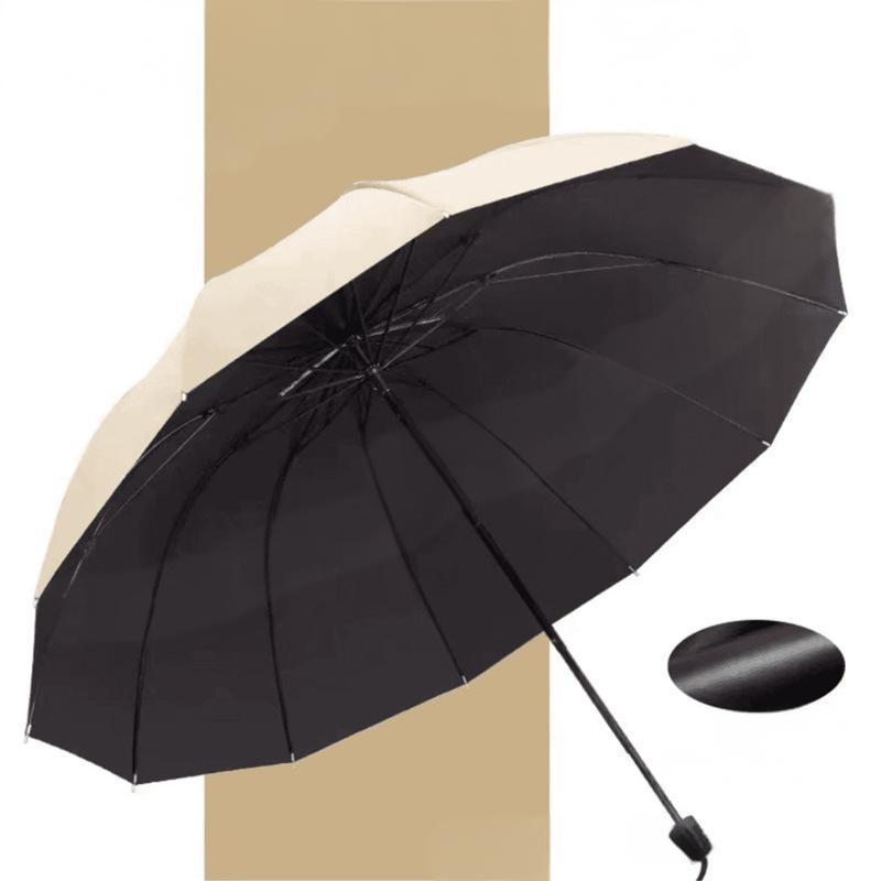 ☔ Parapluie Grand Format 12 Baleines Pliable et Anti-Vent - Protection Ultime !📢📢1 dernières heures : Grande vente⏰⏰