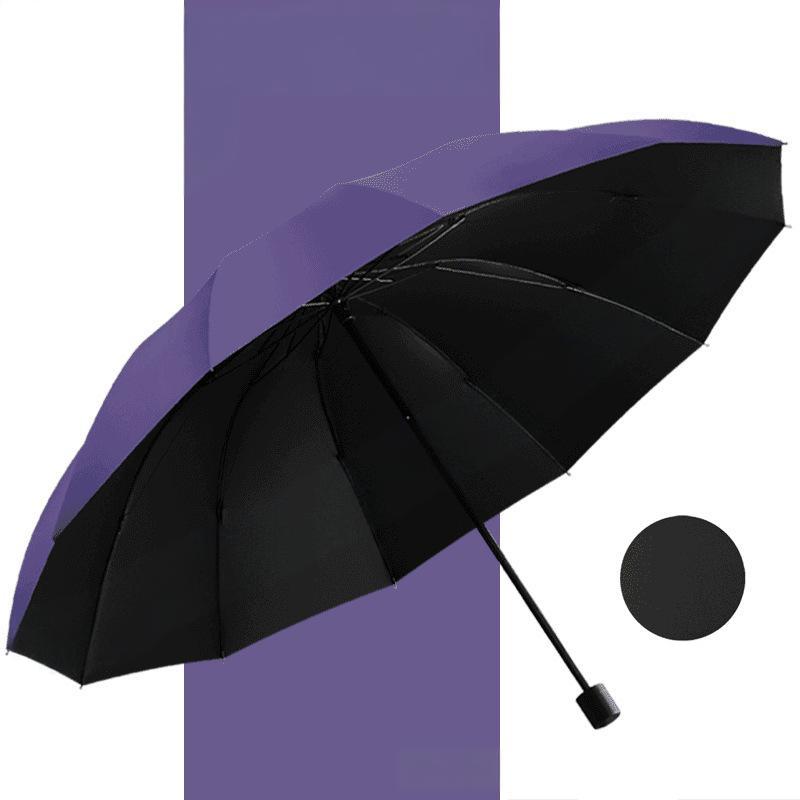 ☔ Parapluie Grand Format 12 Baleines Pliable et Anti-Vent - Protection Ultime !📢📢1 dernières heures : Grande vente⏰⏰