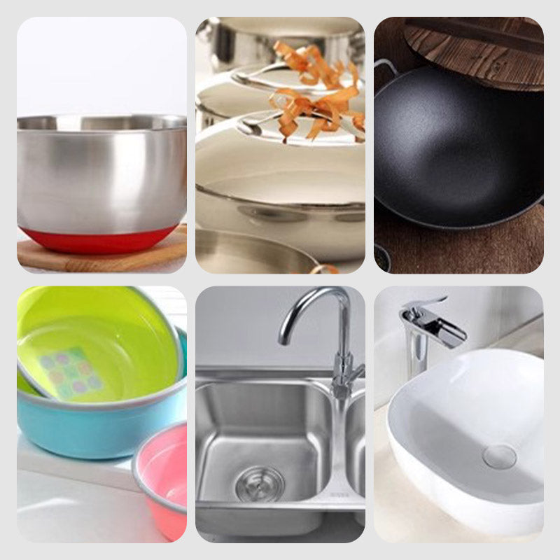 Ensemble d'autocollants polyvalent en acrylique pour réparation de casseroles et poêles