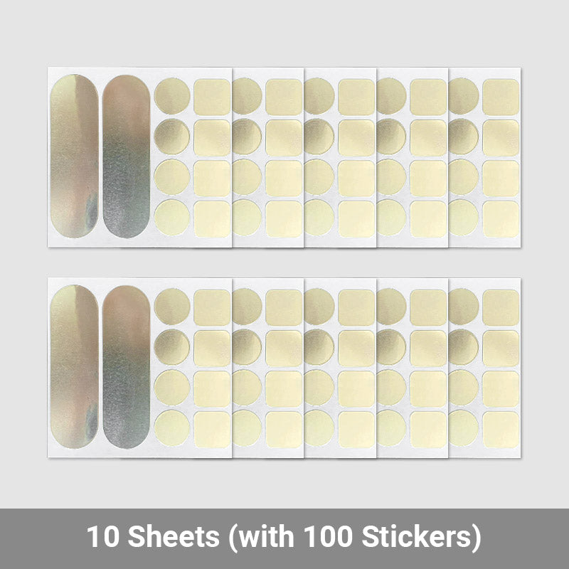 Ensemble d'autocollants polyvalent en acrylique pour réparation de casseroles et poêles