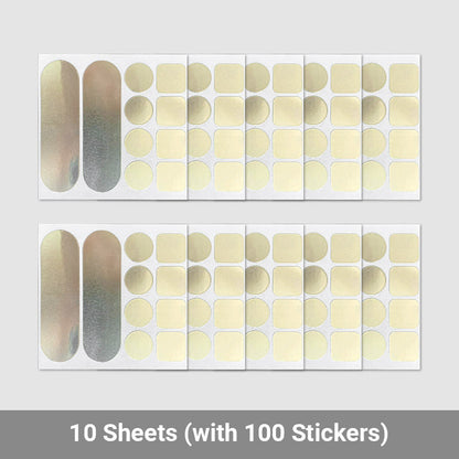 Ensemble d'autocollants polyvalent en acrylique pour réparation de casseroles et poêles