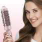 Brosse à Coiffer 2 en 1 pour Volume - Température Réglable, Céramique Tourmaline - Noir/Rose/Vert