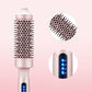 Brosse à Coiffer 2 en 1 pour Volume - Température Réglable, Céramique Tourmaline - Noir/Rose/Vert
