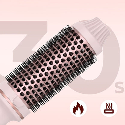 Brosse à Coiffer 2 en 1 pour Volume - Température Réglable, Céramique Tourmaline - Noir/Rose