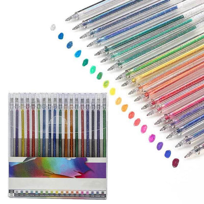 🔥Vente de Noël - 44% de réduction🎨 Ensemble de stylos à gel scintillants🎄Couleurs lumineuses, créativité illimitée