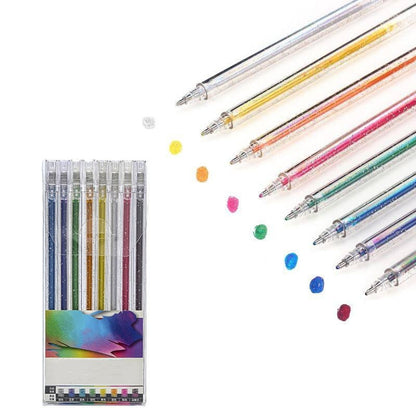 🔥Vente de Noël - 44% de réduction🎨 Ensemble de stylos à gel scintillants🎄Couleurs lumineuses, créativité illimitée