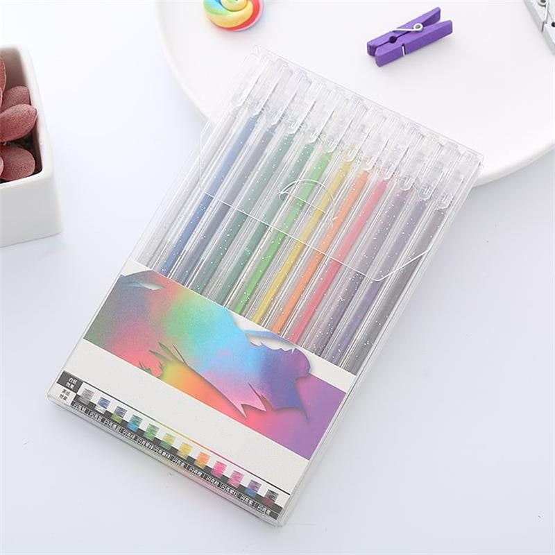 🔥Vente de Noël - 44% de réduction🎨 Ensemble de stylos à gel scintillants🎄Couleurs lumineuses, créativité illimitée