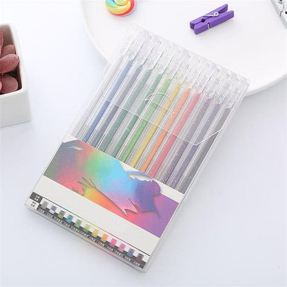 🔥Vente de Noël - 44% de réduction🎨 Ensemble de stylos à gel scintillants🎄Couleurs lumineuses, créativité illimitée