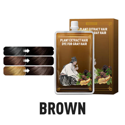 💆‍♀️🌿 Teinture Capillaire aux Extraits Végétaux pour Cheveux Blancs