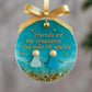 Ornement de Noël en Verre de Mer - Symbole d’Amitié