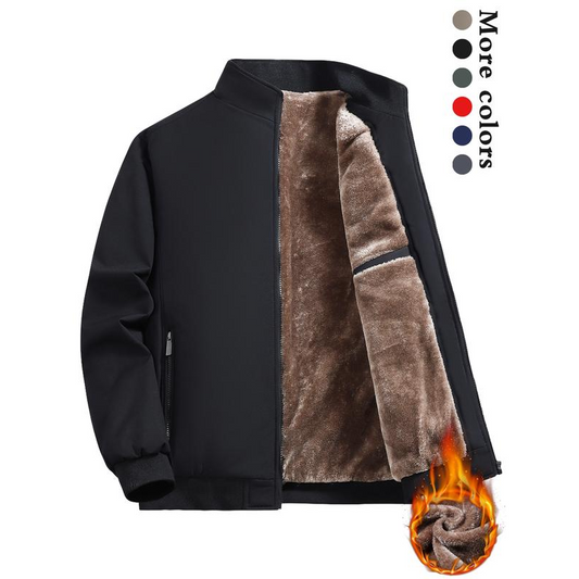 🧥 50% DE RÉDUCTION ! 💨 Veste Homme Zippée Anti-Froissement - Imperméable et Coupe-Vent, Confort Chaud pour Activités Extérieures Hivernales ❄️📦