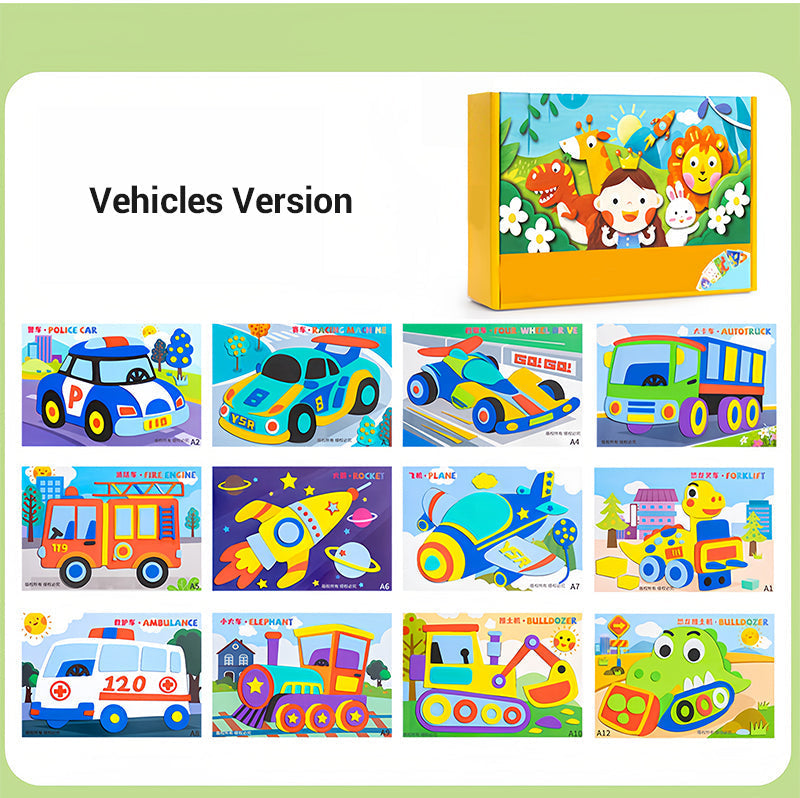 Bricolage pour enfants : autocollants 3D en EVA