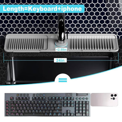 Tapis d’Égouttage Rapide pour Évier de Cuisine