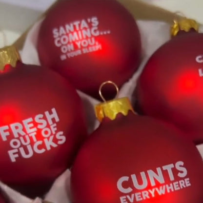 Ensemble de 12 ornements amusants pour le sapin de Noël