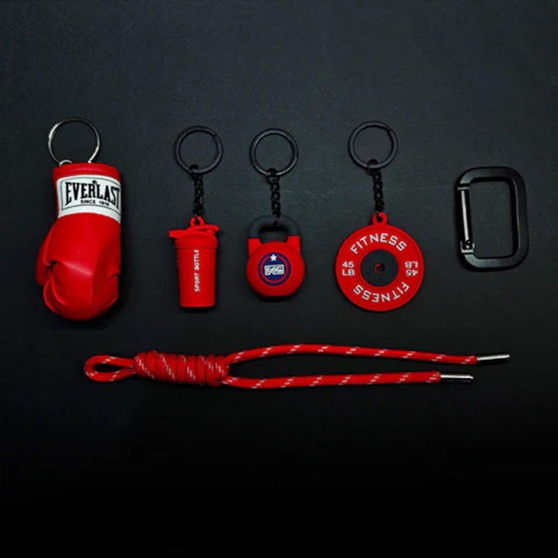 Porte-clés Mignon avec Mini Accessoire de Salle de Sport