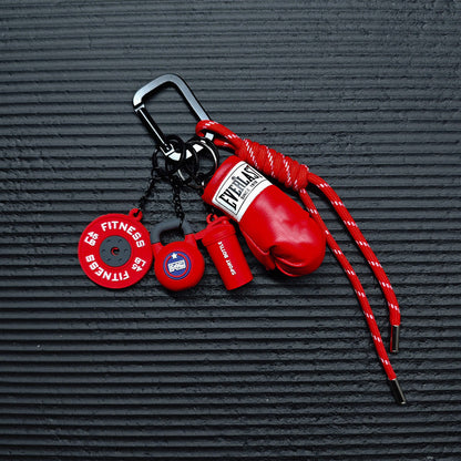 Porte-clés Mignon avec Mini Accessoire de Salle de Sport