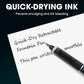 Stylo Plume Rétractable à Séchage Rapide