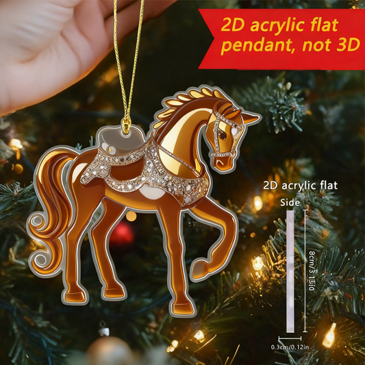 ⏳Offre spéciale à durée limitée⏰Breloque en Acrylique en Forme de Cheval
