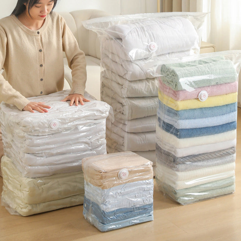 🔥Sac de rangement sous vide extra large - Appuyez pour évacuer l'air