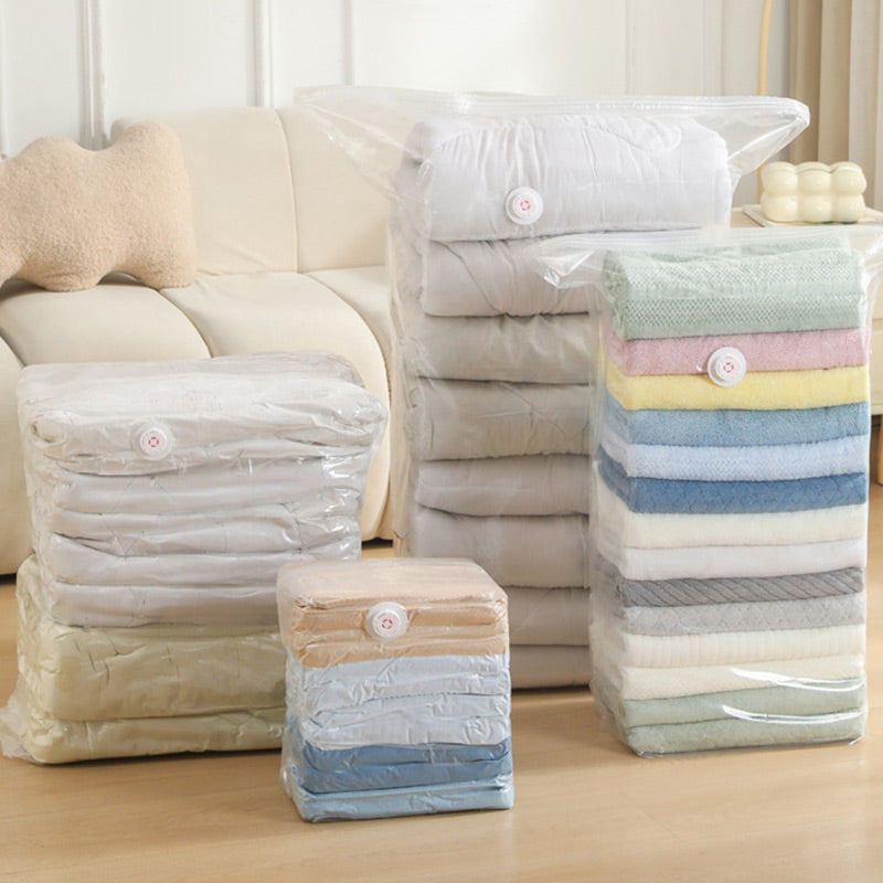 🔥Sac de rangement sous vide extra large - Appuyez pour évacuer l'air