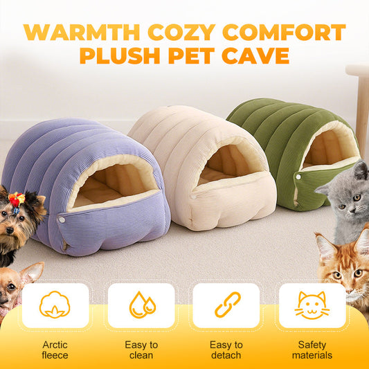 🔥SOLDES🔥Chaleur, confort douillet, niche en peluche pour animaux domestiques