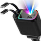 ⏳Offre spéciale à durée limitée⏰Chargeur de voiture avec éclairage ambiant violet 120 W et câble rétractable
