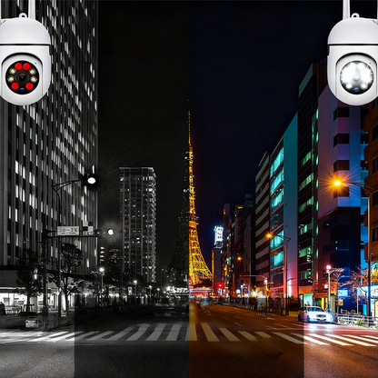Caméra haute définition à rotation panoramique 360°