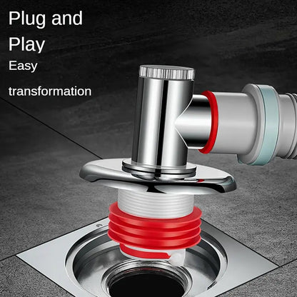 🌸Soldes d'automne🌸Adaptateur de siphon anti-débordement pour lave-linge