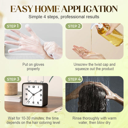 🌿 ACHETEZ 2, OFFERT 1 ! ✨ Colorant Capillaire aux Extraits Végétaux pour Cheveux Blancs - Formule Naturelle aux Botaniques Nourrissants pour une Couleur Éclatante sans Dommage 💆‍♀️💫