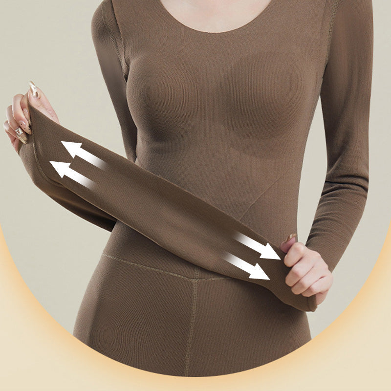 Ensemble de Sous-Vêtements Thermiques avec Soutien-Gorge Intégré pour Femme