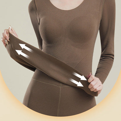 Ensemble de Sous-Vêtements Thermiques avec Soutien-Gorge Intégré pour Femme