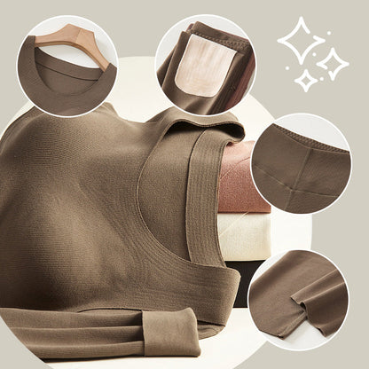 Ensemble de Sous-Vêtements Thermiques avec Soutien-Gorge Intégré pour Femme