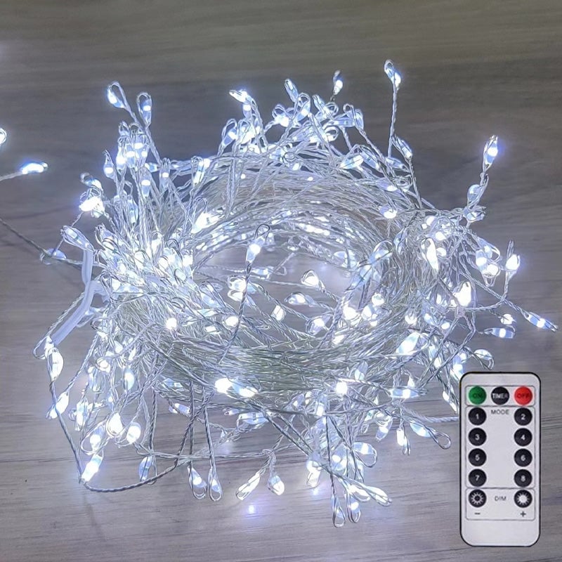 🔥‑50% Réduction ! Guirlande LED USB décorative 🎄 8 modes d’éclairage, fil cuivre souple, résistante pluie pour fêtes de Noël ✨