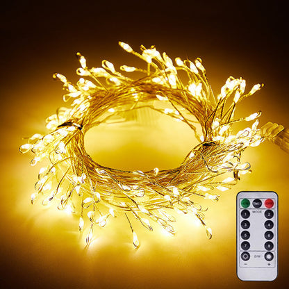 🔥‑50% Réduction ! Guirlande LED USB décorative 🎄 8 modes d’éclairage, fil cuivre souple, résistante pluie pour fêtes de Noël ✨
