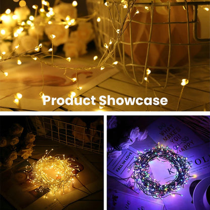 🔥‑50% Réduction ! Guirlande LED USB décorative 🎄 8 modes d’éclairage, fil cuivre souple, résistante pluie pour fêtes de Noël ✨