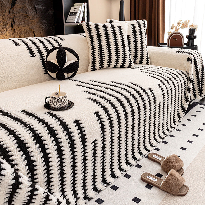 🛋️ 65% DE RÉDUCTION! ✨ Housse de Canapé en Peluche Douce - Protection Antidérapante avec Élastiques pour un Confort et un Style Maximum 🏠🌟