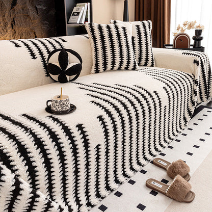 🛋️ 65% DE RÉDUCTION! ✨ Housse de Canapé en Peluche Douce - Protection Antidérapante avec Élastiques pour un Confort et un Style Maximum 🏠🌟