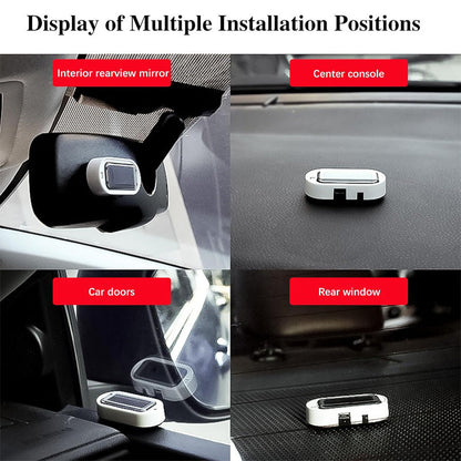 🚗 50% DE RÉDUCTION! 🚨 Lampe clignotante LED antivol solaire – Capteur jour/nuit & sans fil ✨