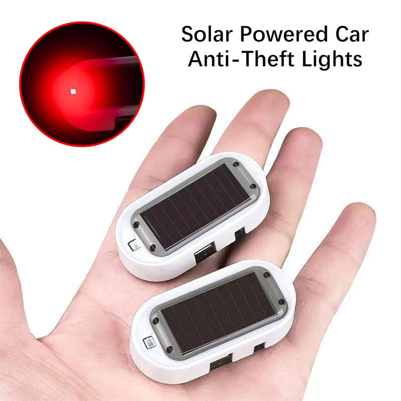 🚗 50% DE RÉDUCTION! 🚨 Lampe clignotante LED antivol solaire – Capteur jour/nuit & sans fil ✨