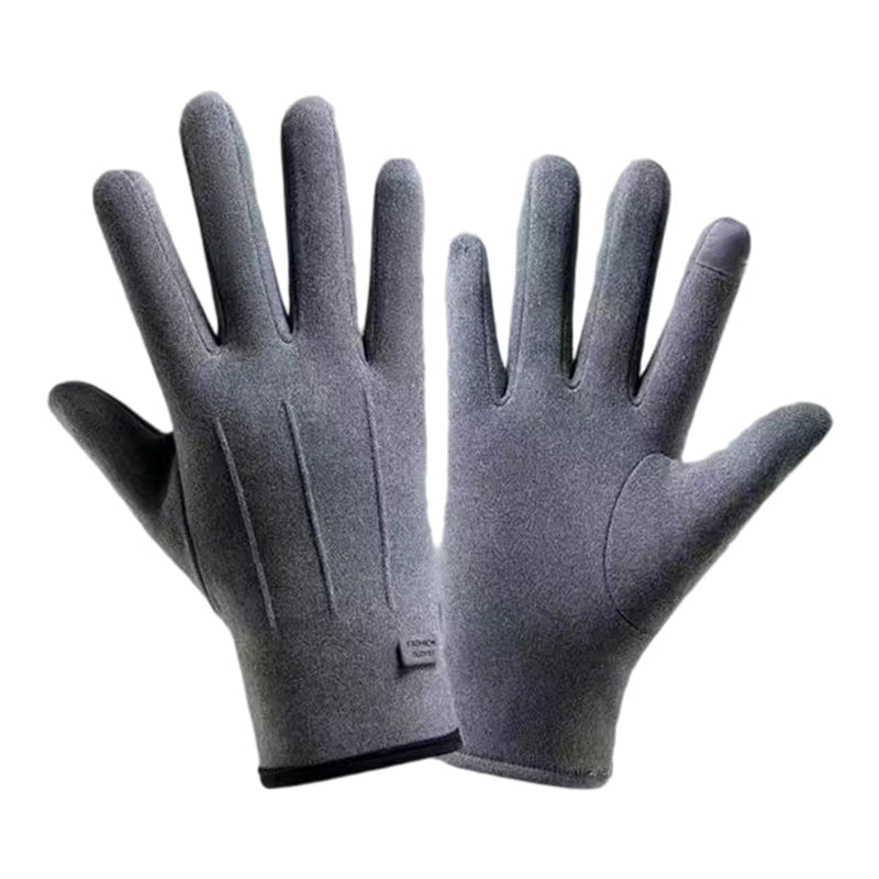 Gants chauds et coupe-vent avec fonction écran tactile et prise antidérapante